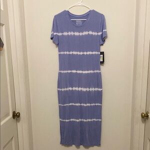 Marc New York Blue and White Casual Midi Dress